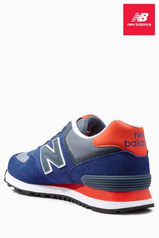 New Balance Blue/Orange Ml574